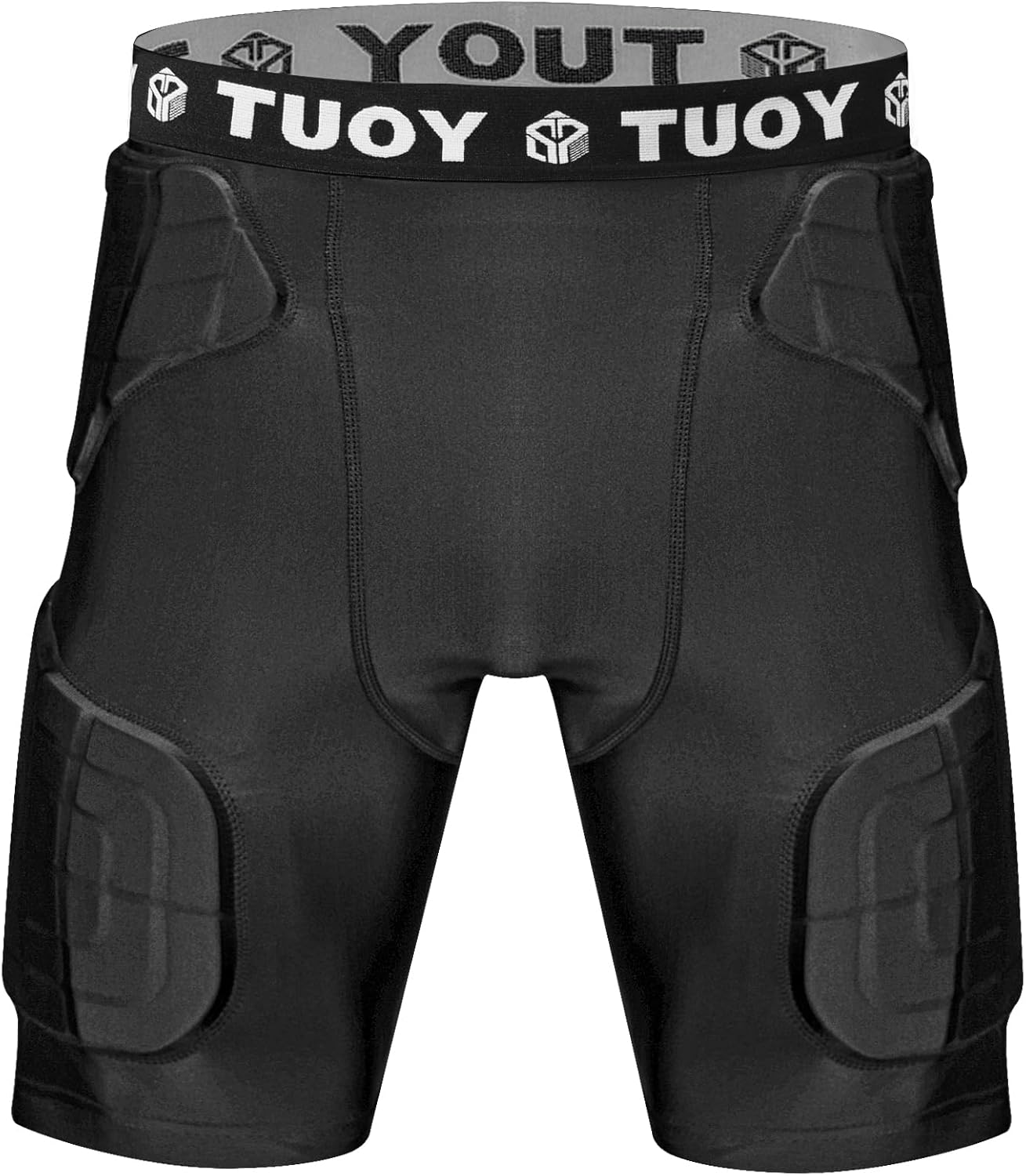 Men's Padded Football Girdle Compression with 5 Integrated Pads