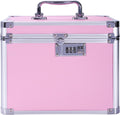 Medication Combination Lock Box with Code - Pink Secure Storage