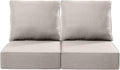 Luxury 22x24/22x25 6-Inch Outdoor Seat Cushions - Supportive Comfort