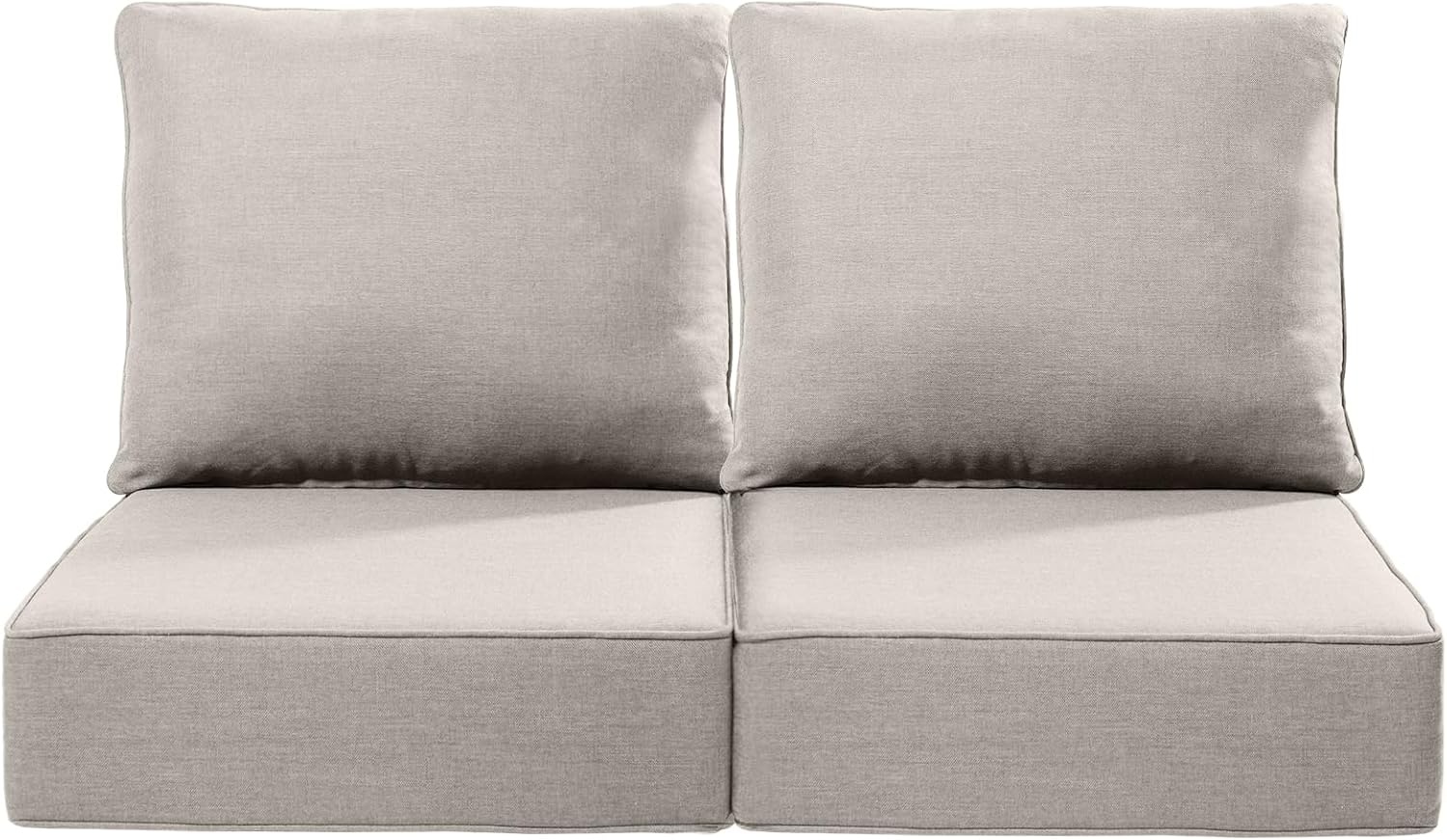 Luxury 22x24 Outdoor Seat Cushions for Patio Chairs Set of 2