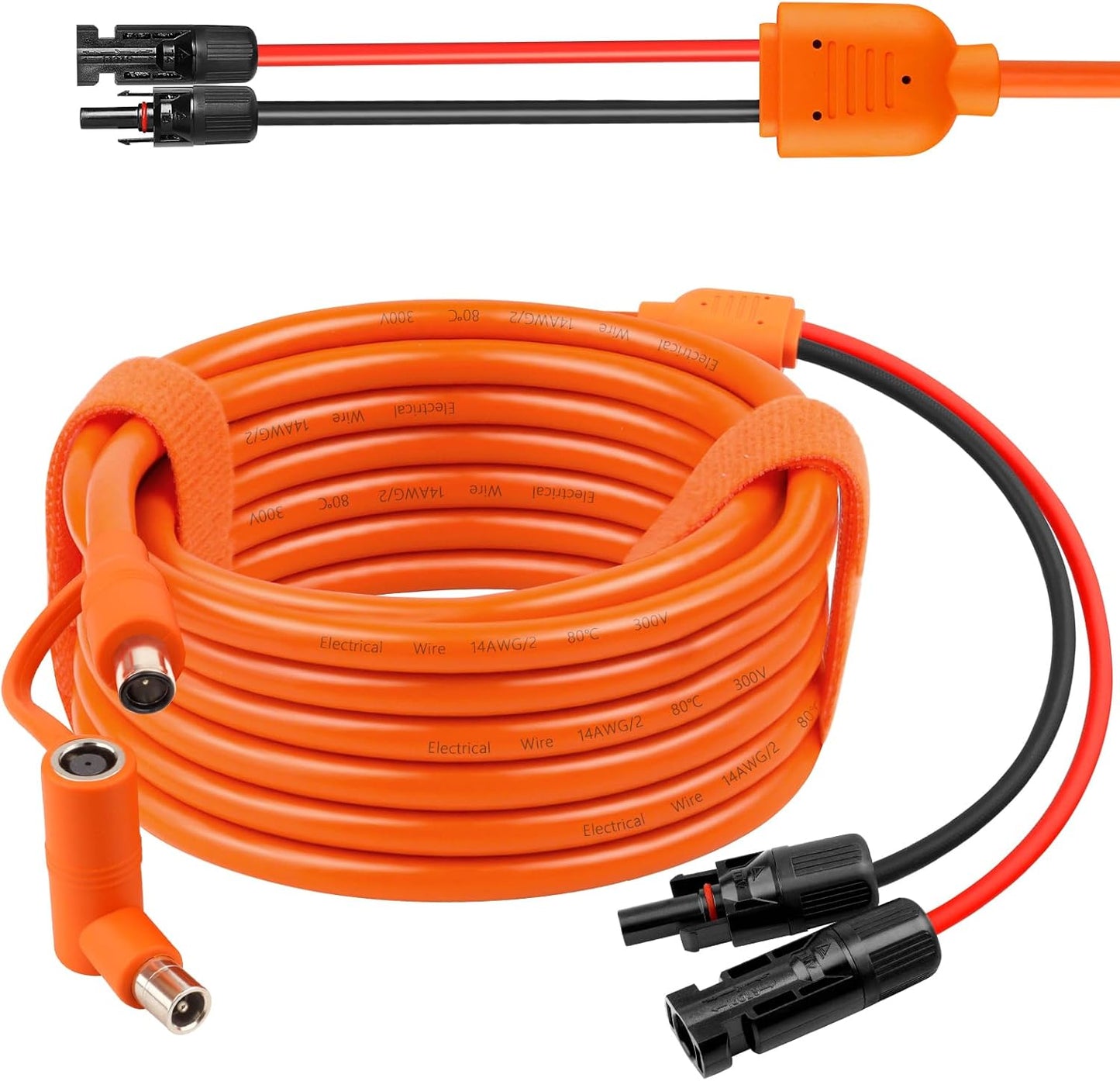 Solar to DC 8mm Charge Extension Cable 25FT for Power Stations