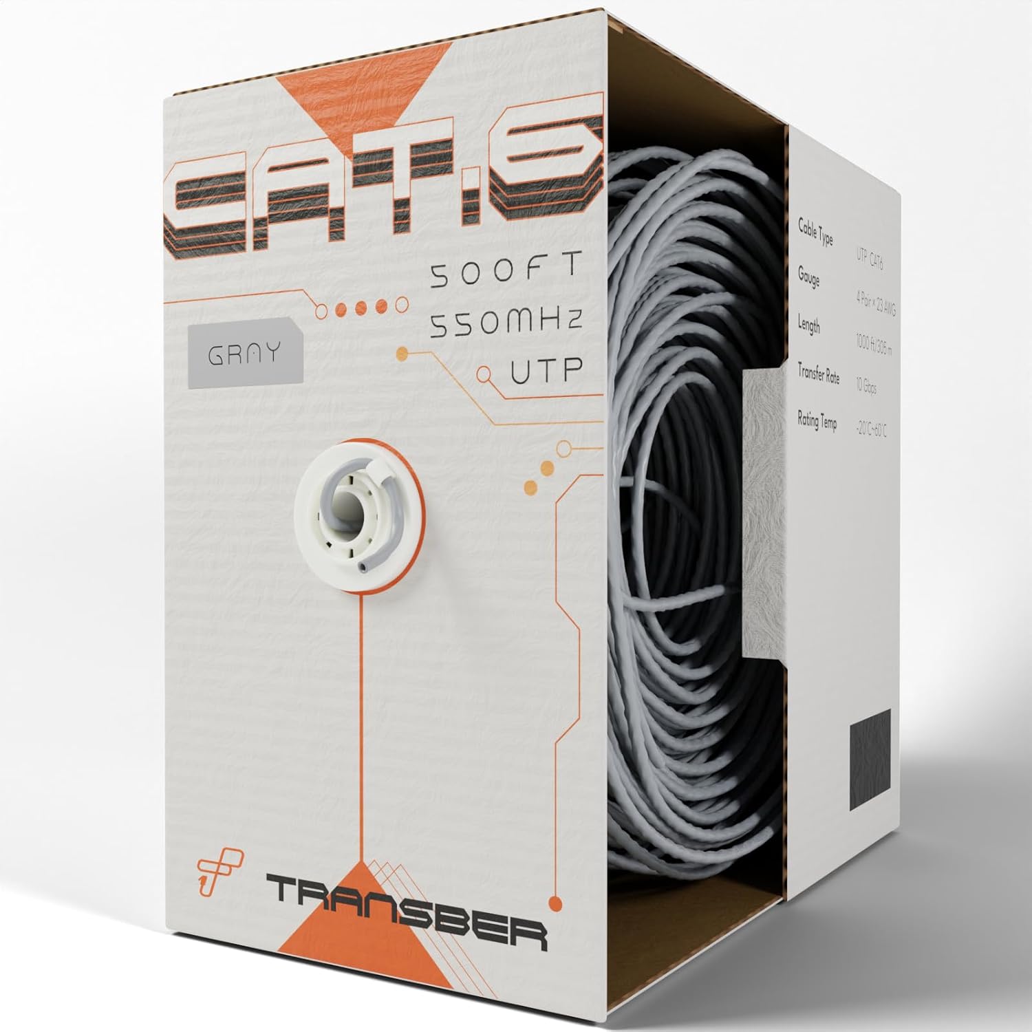 CAT6 500ft Ethernet Cable for Lightning-Fast Network Performance