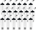 50 Strong 1 Liter Water Bottle with Straw 18-Pack - Team Sports