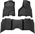 VIWIK Floor Mats for Dodge Ram Crew Cab 2013-2024 - All-Weather Fit