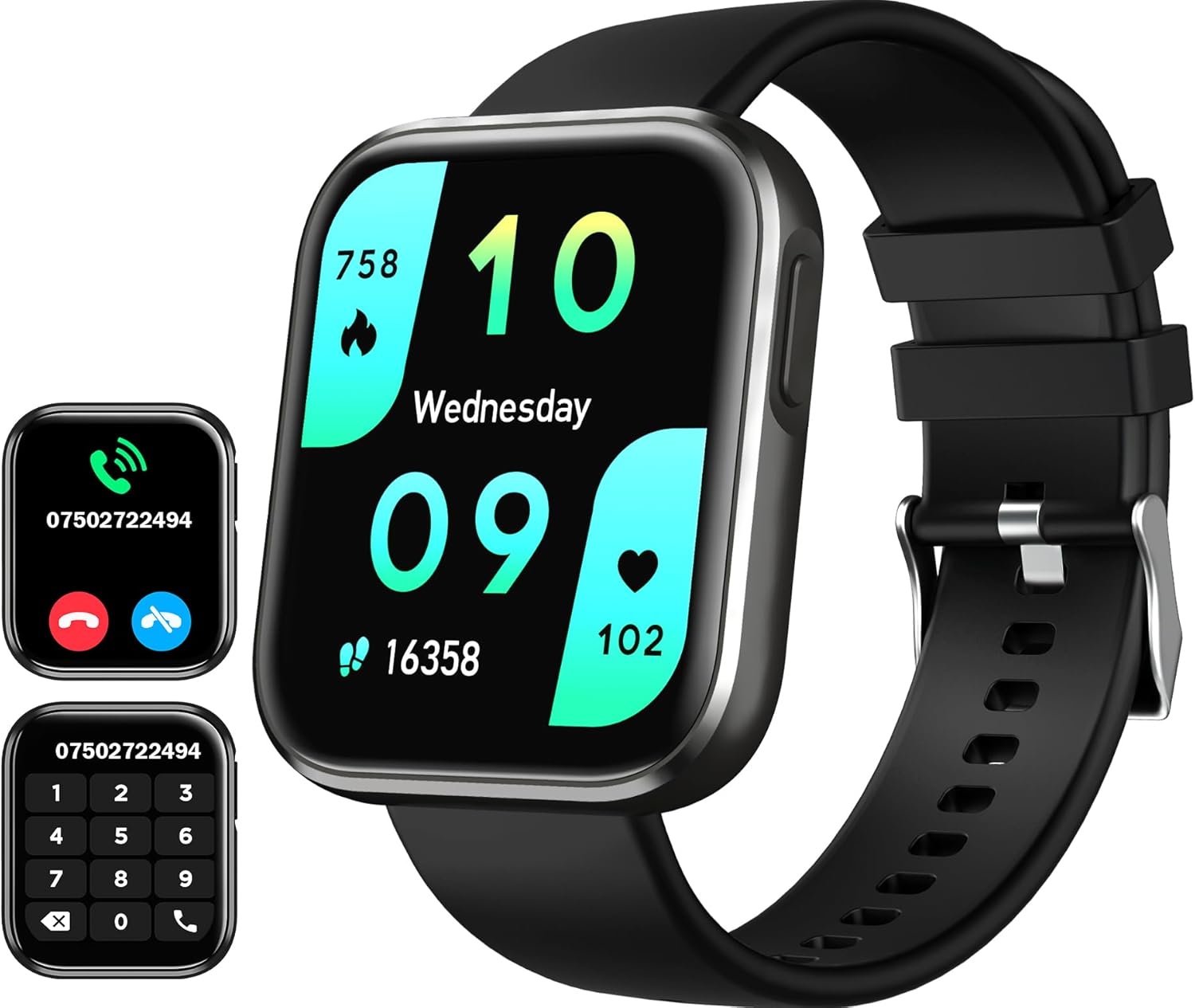 ANCwear Women's Smartwatch: Bluetooth Calling & Heart Rate Monitor
