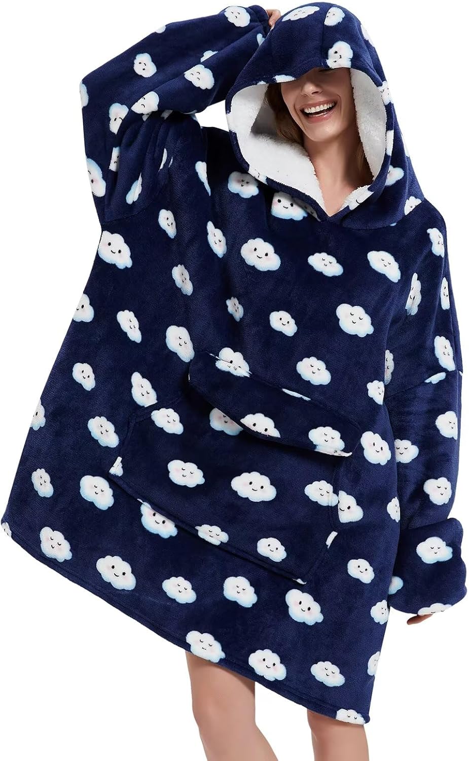 Fiosnow White Cloud Blanket Hoodies for Ultimate Comfort