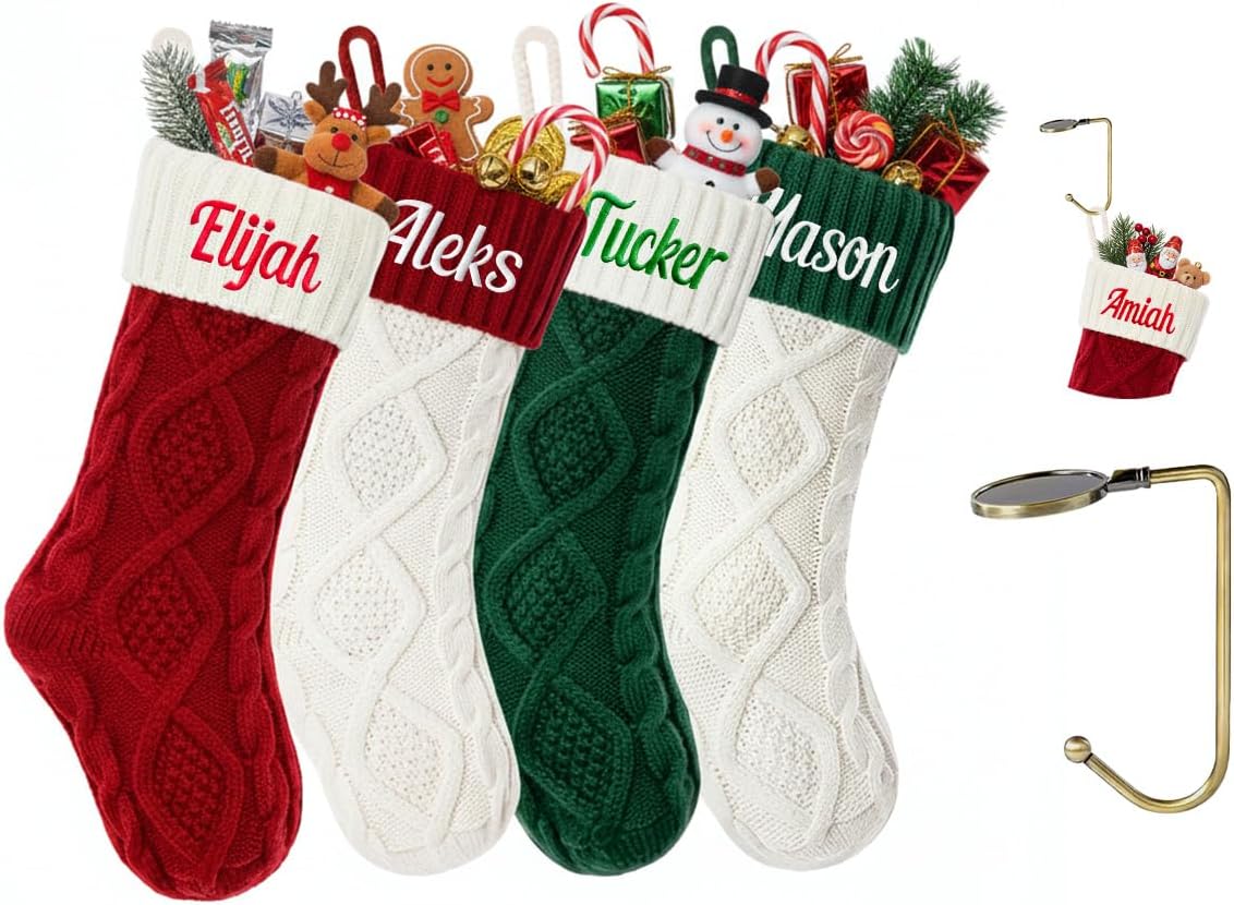 Personalized Christmas Stockings for Family Holiday Cheer