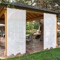 SpaceDresser Waterproof Outdoor Sheer Curtains for Patio - 52W x 120L