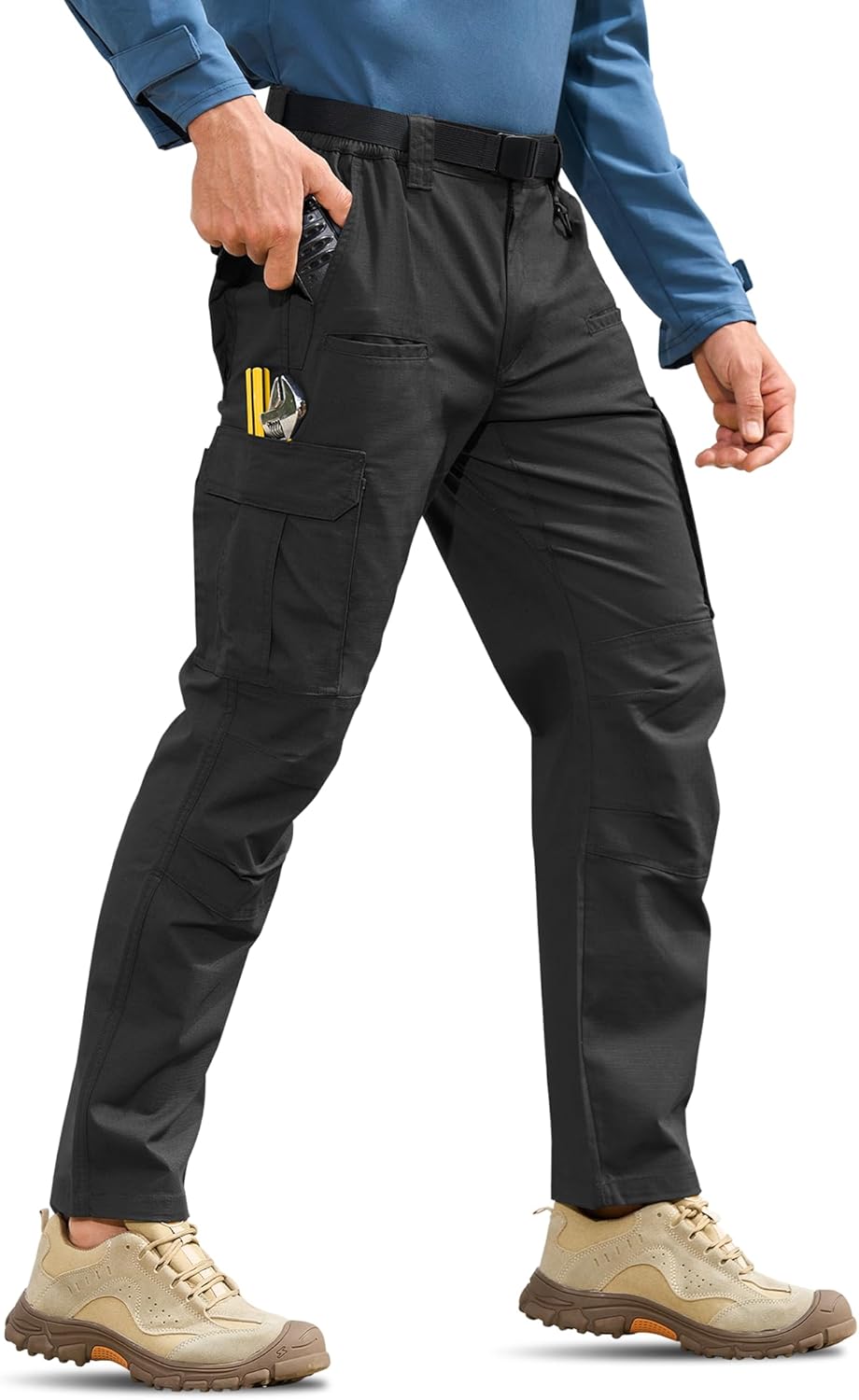 MOURCE Mens Tactical Pants for Outdoor Hiking and Work Use