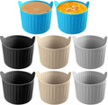 Air Fryer Baking Ramekins 8 Pcs Silicone Cups - Nonstick Baking Set