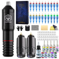 POSEIDON Cordless Rotary Tattoo Machine Kit - Beginner Portable Pen