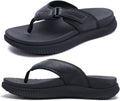 Mens Orthotic Flip Flops - Cushioned Arch Support Recovery Sandals