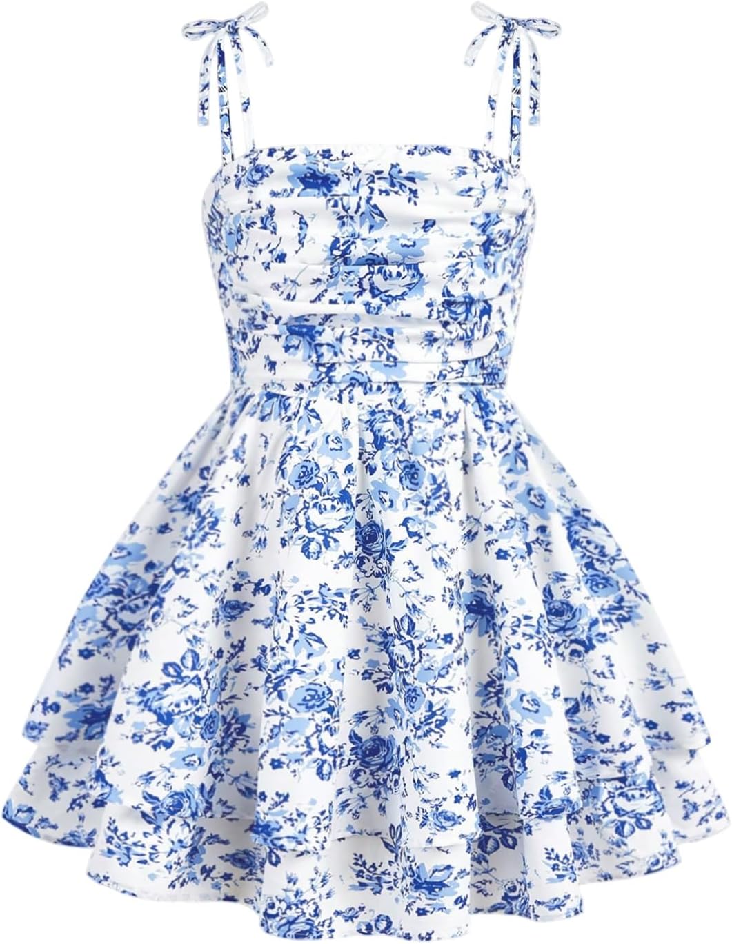 Girl's Flowy Cami Dress with Ruffles for Summer Fun