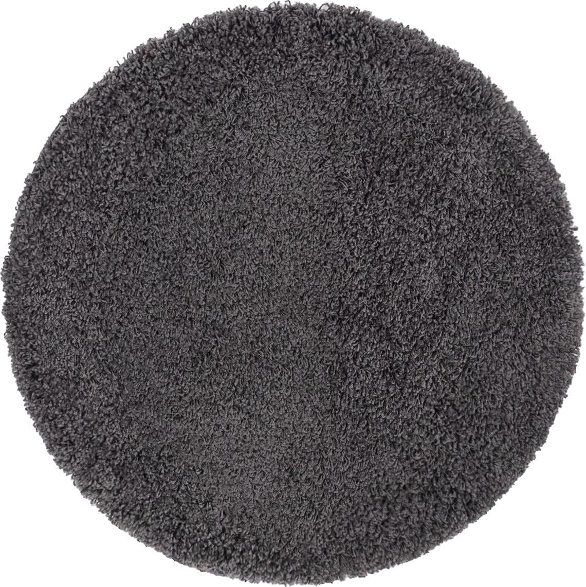 Unique Loom Solid Shag Collection Area Rug in Graphite Gray