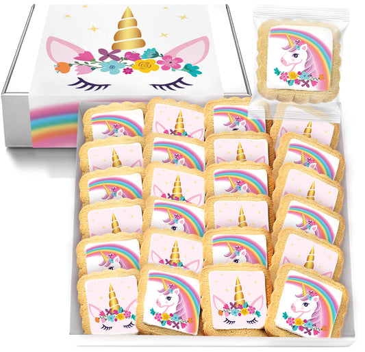 Unicorn Cookies Individually Wrapped for Kids Birthday Parties