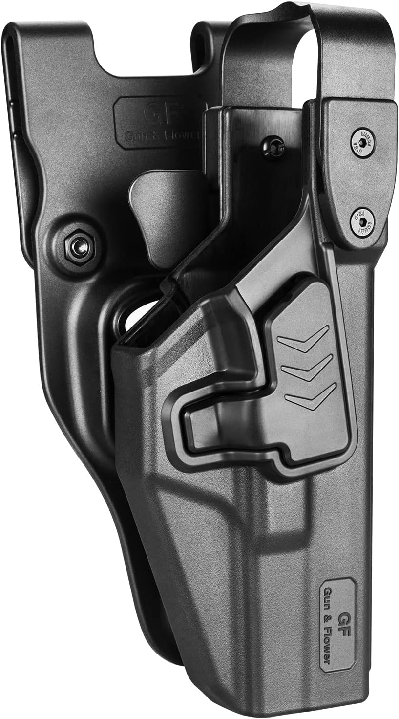 Level II/III Duty Holster for Glock 17/19/22/23/26/31/32/34/45