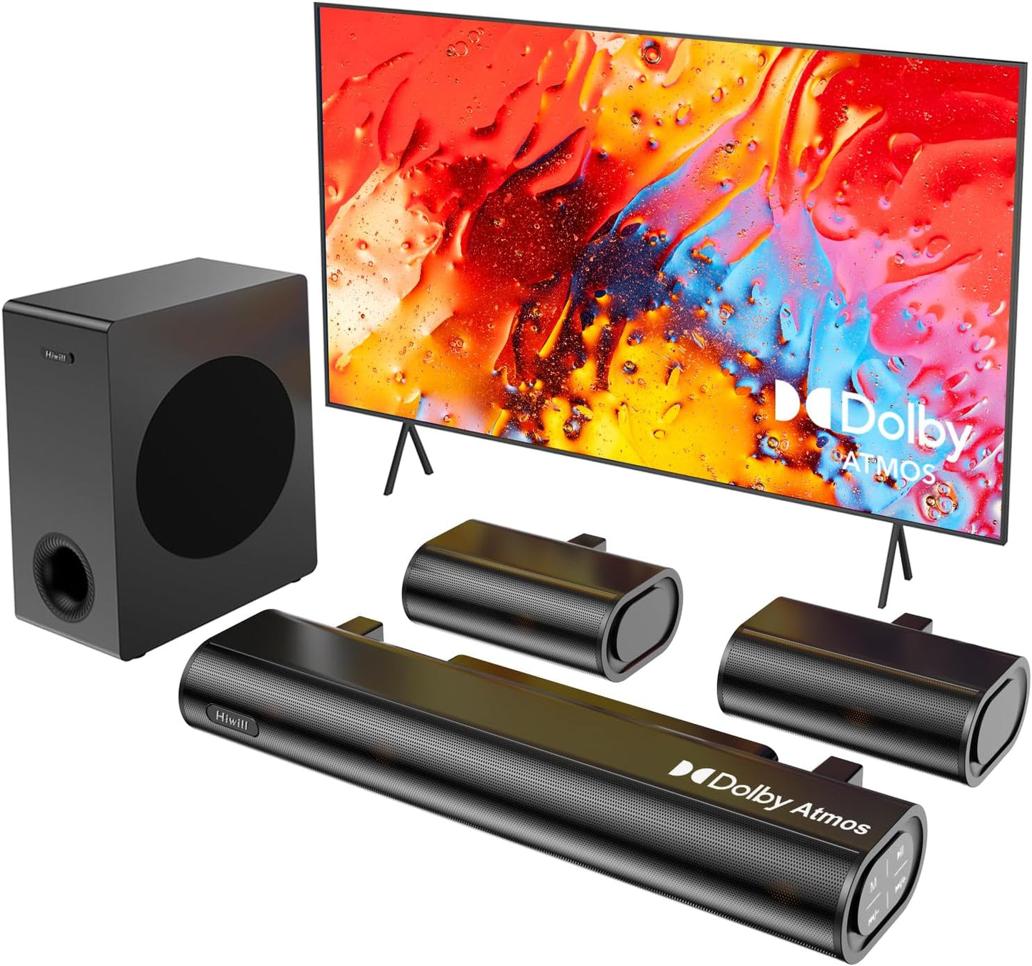 Immerse in Hi-Res Surround Sound with Hiwill 5.1CH Sound Bar
