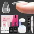 Beetles Tipex Instant Apex Nail Tips Kit Almond Short - Salon-Grade