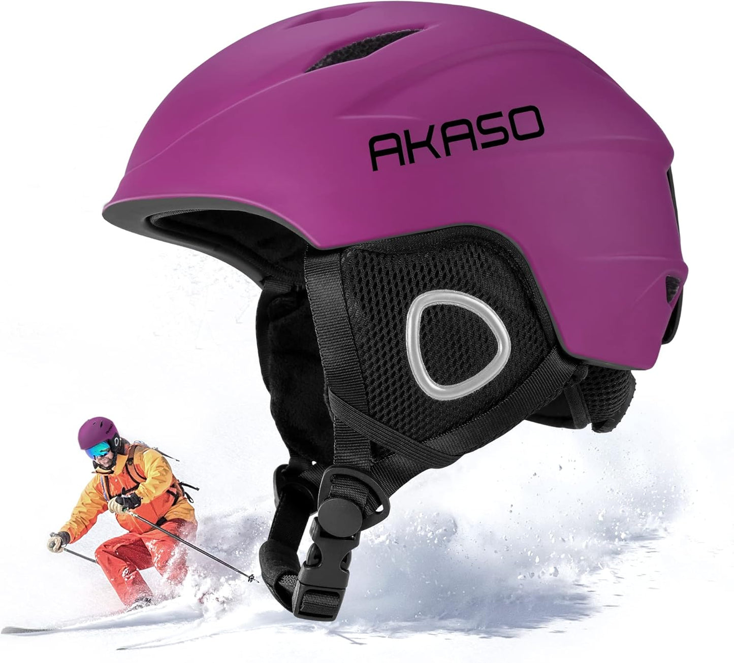 AKASO Ski Helmet: Goggles Compatible & Youth-Friendly