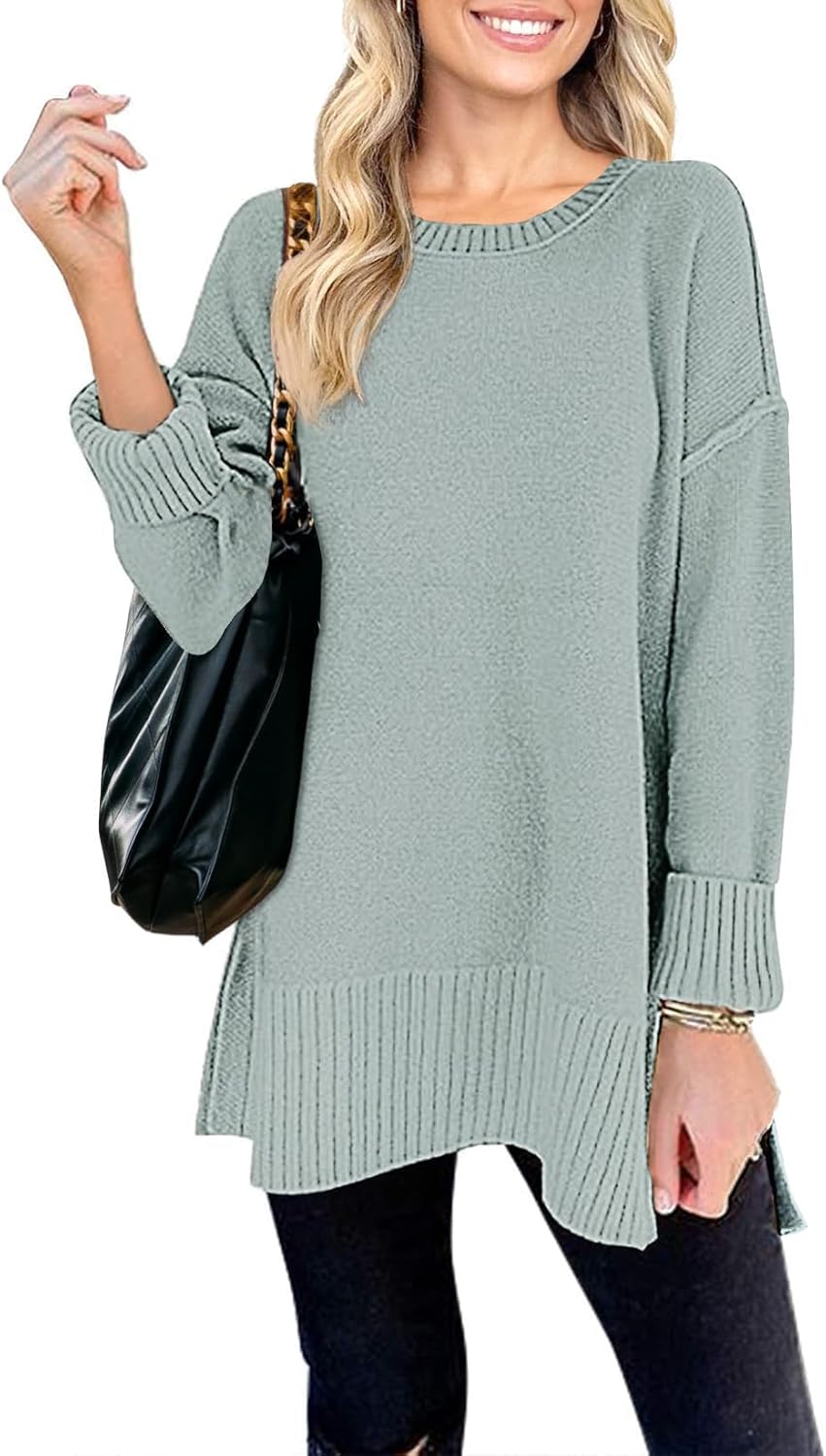Oversized Pullover Sweater for Women - Cozy Fall Fashion