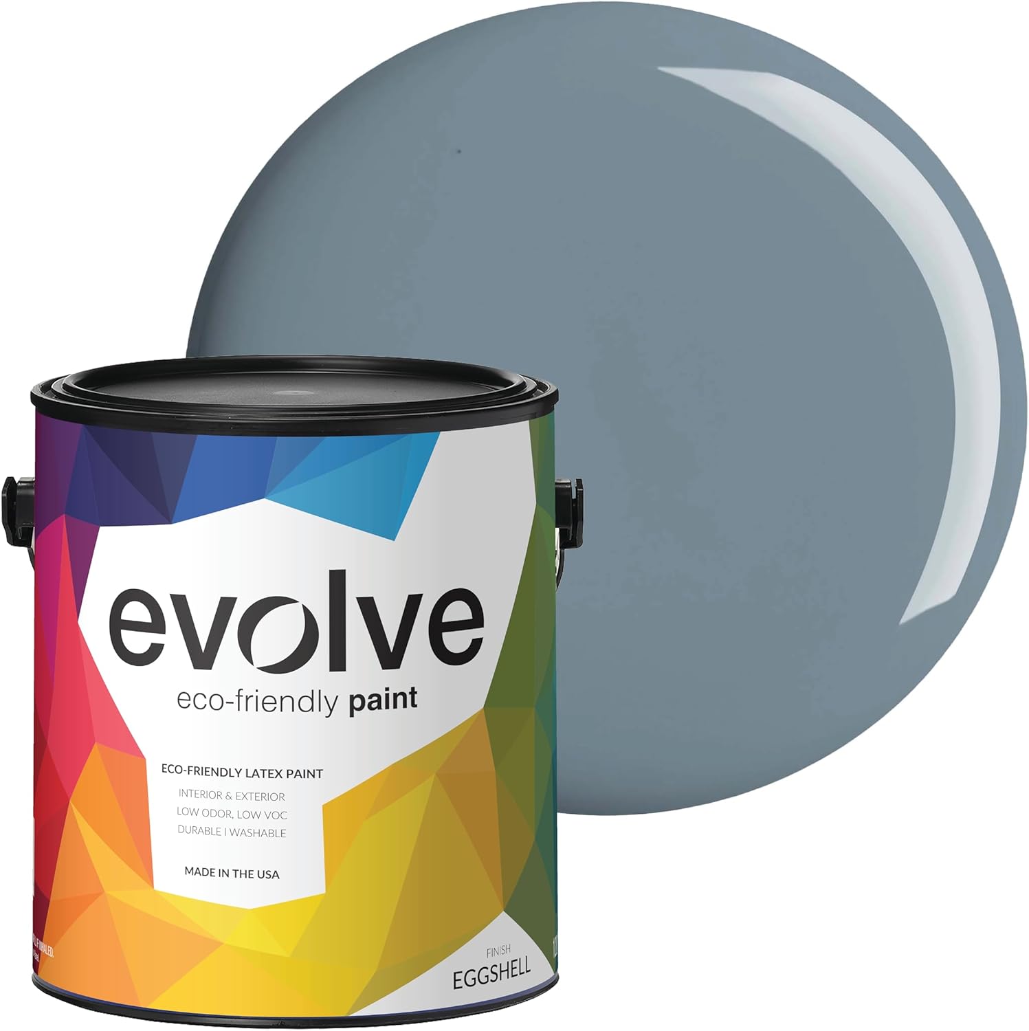 EVOLVE Paint & Primer: Eco-Friendly Slate Blue for All Surfaces
