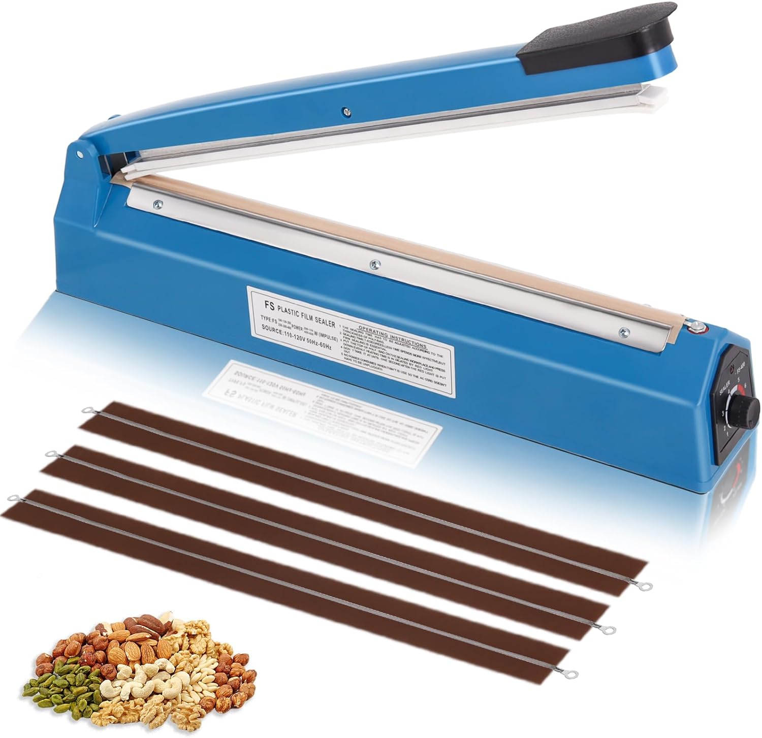 16 Inch Impulse Heat Sealer Machine for Plastic Bags and More