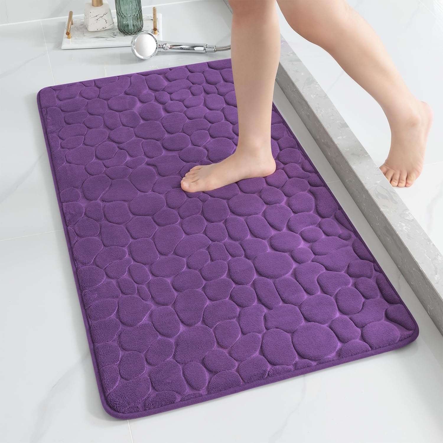 YIHOUSE Memory Foam Runner Rug for Bathroom and Hallway Use