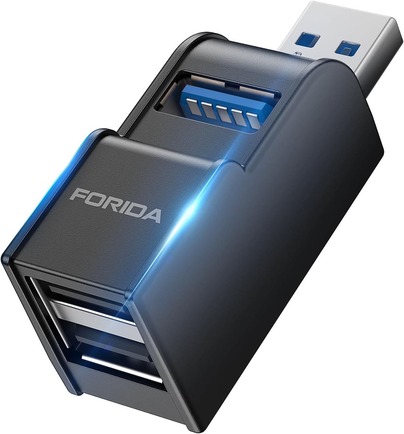 Portable 3-Port USB Hub - Faster Data Transfer!