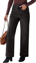 Wide Leg Jeans High Waisted for Women - Comfortable Stretchy Denim