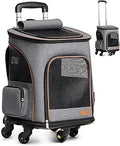 Dog Backpack with Wheels for Small Cats and Dogs - Airline Friendly
