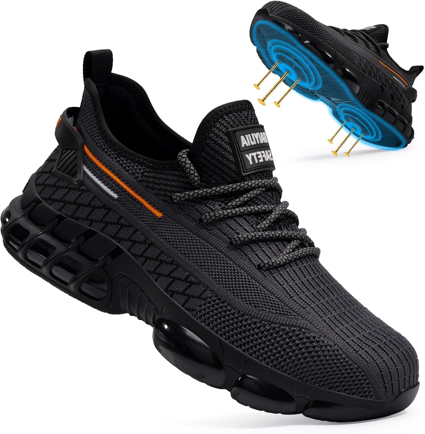 Steel Toe Shoes for Men Lightweight Comfortable Work Sneakers