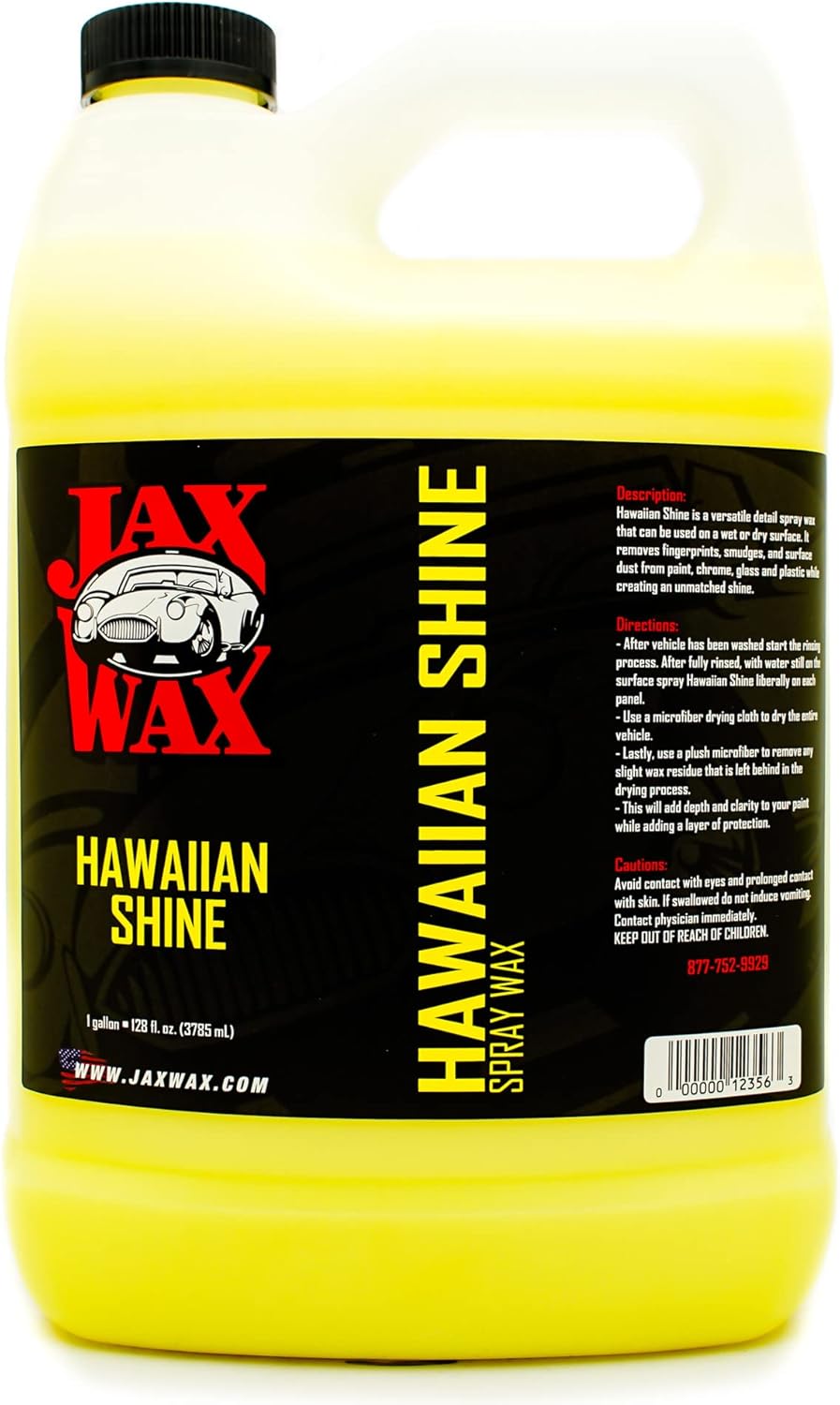 Jax Wax Hawaiian Shine Carnauba Detail Spray: Deep Gloss Finish