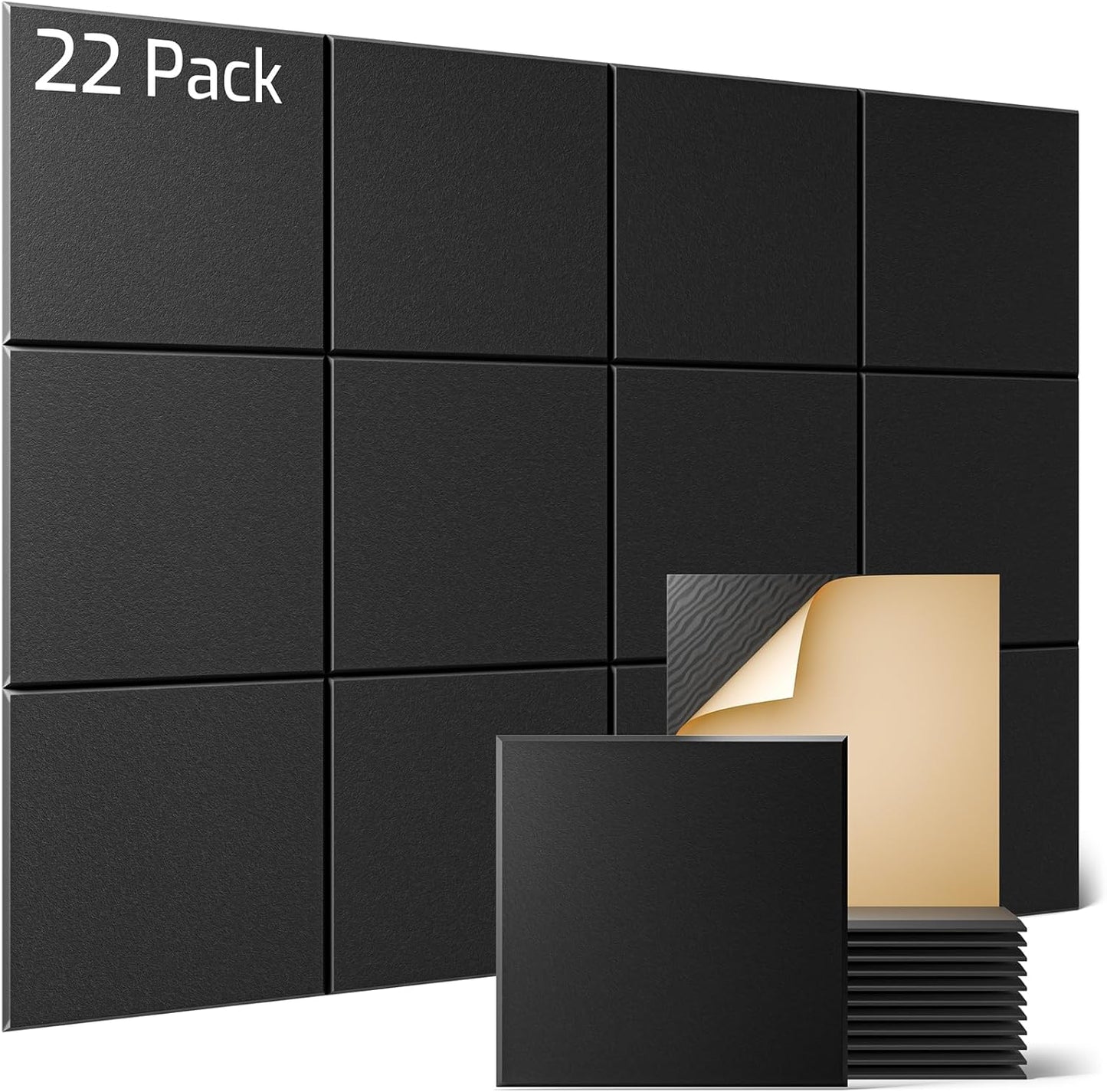 Sonicism 22 Pack Acoustic Wall Panels for Soundproofing Needs