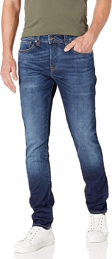 Buffalo David Bitton Men's Skinny MAX Jeans in Light Indigo Style