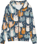 Irisjudy Island Tribal Zipper Women Hoodies with Pocket - Comfortable