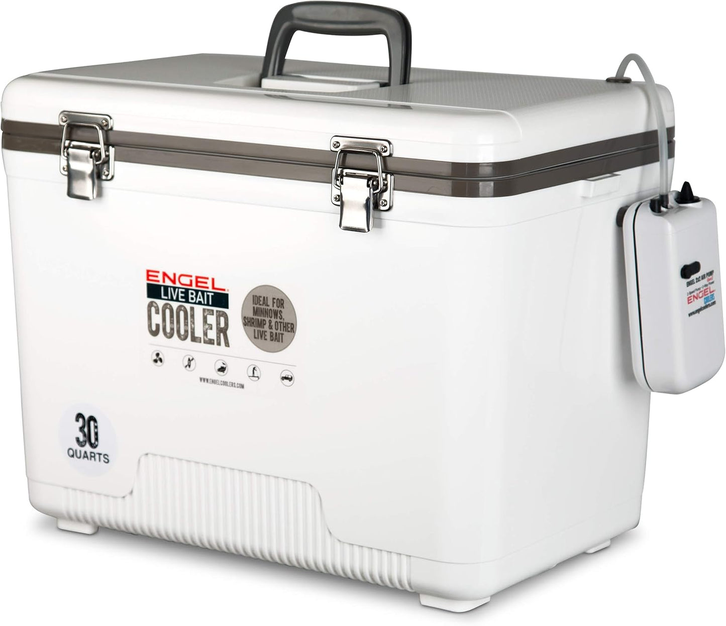 Engel Live Bait Cooler Box with Aerator for Fishing