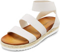 DREAM PAIRS Women's Ankle Strap Wedge Sandals for Chic Summer Style