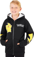 Pokemon Sherpa Fleece Hoodie for Boys and Teens, Warm and Fun