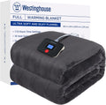 Electric Blanket Full Size Heated Flannel Blanket - Super Cozy Comfort
