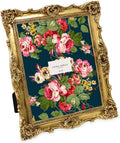 Laura Ashley 8x10 Gold Ornate Textured Picture Frame for Home Decor