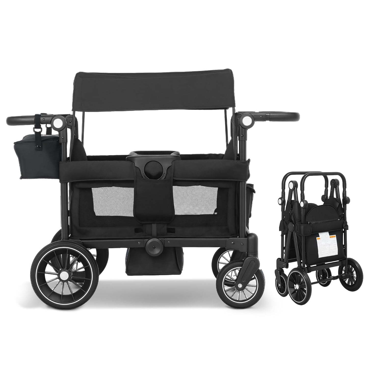 All-Terrain Wagon Stroller for 2 Kids with Adjustable Handle