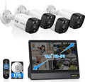 OOSSXX All-in-One 10.1in IPS 8MP Monitor 4K PoE Camera System - Easy