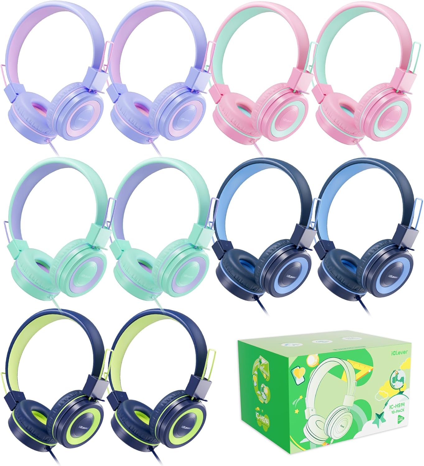 iClever Kids Headphones for School - Durable & Comfortable Sound