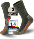 Alpaca Wool Hiking Socks Thermal Crew - Thick Fleece Lined