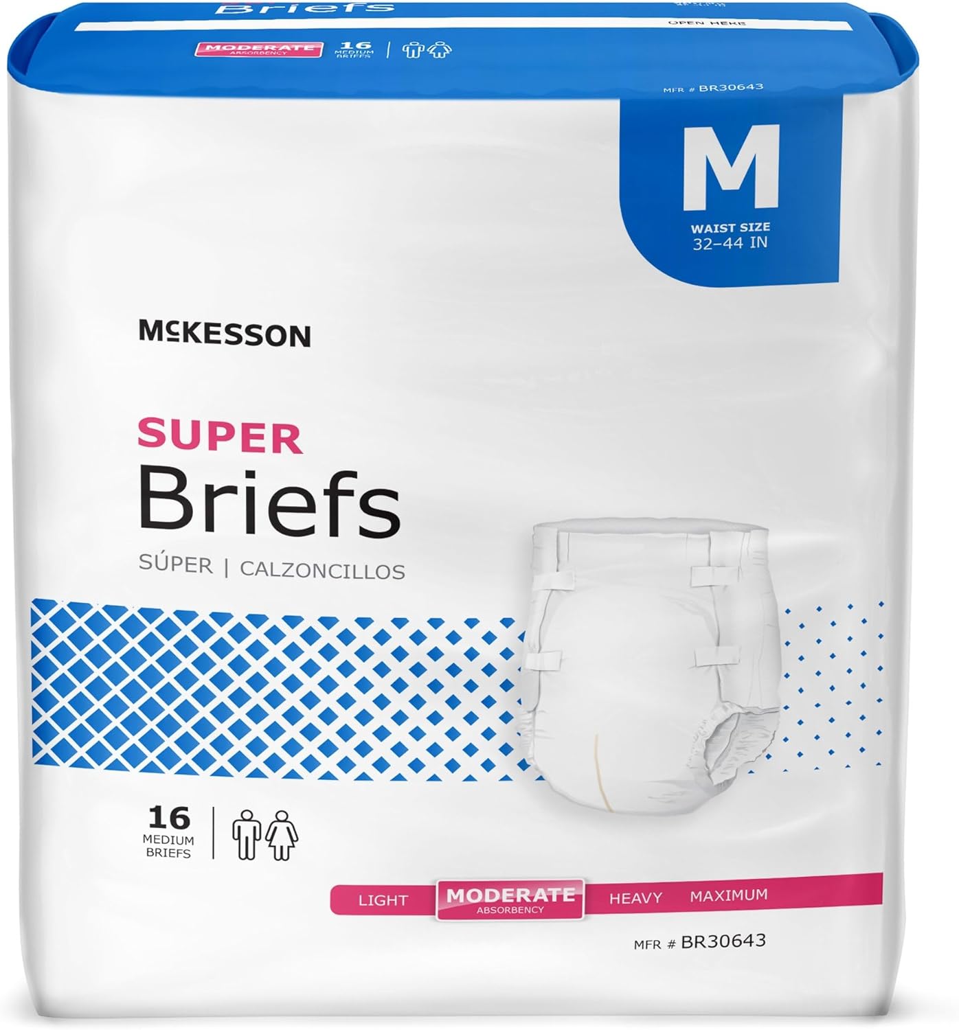 McKesson Super Briefs - Moderate Absorbency
