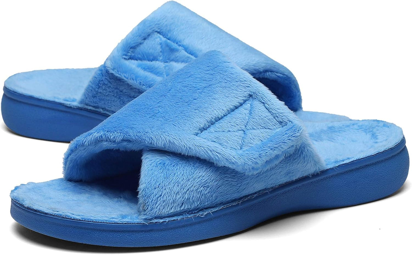 SOLLBEAM Women's Adjustable Slippers for Plantar Fasciitis Relief