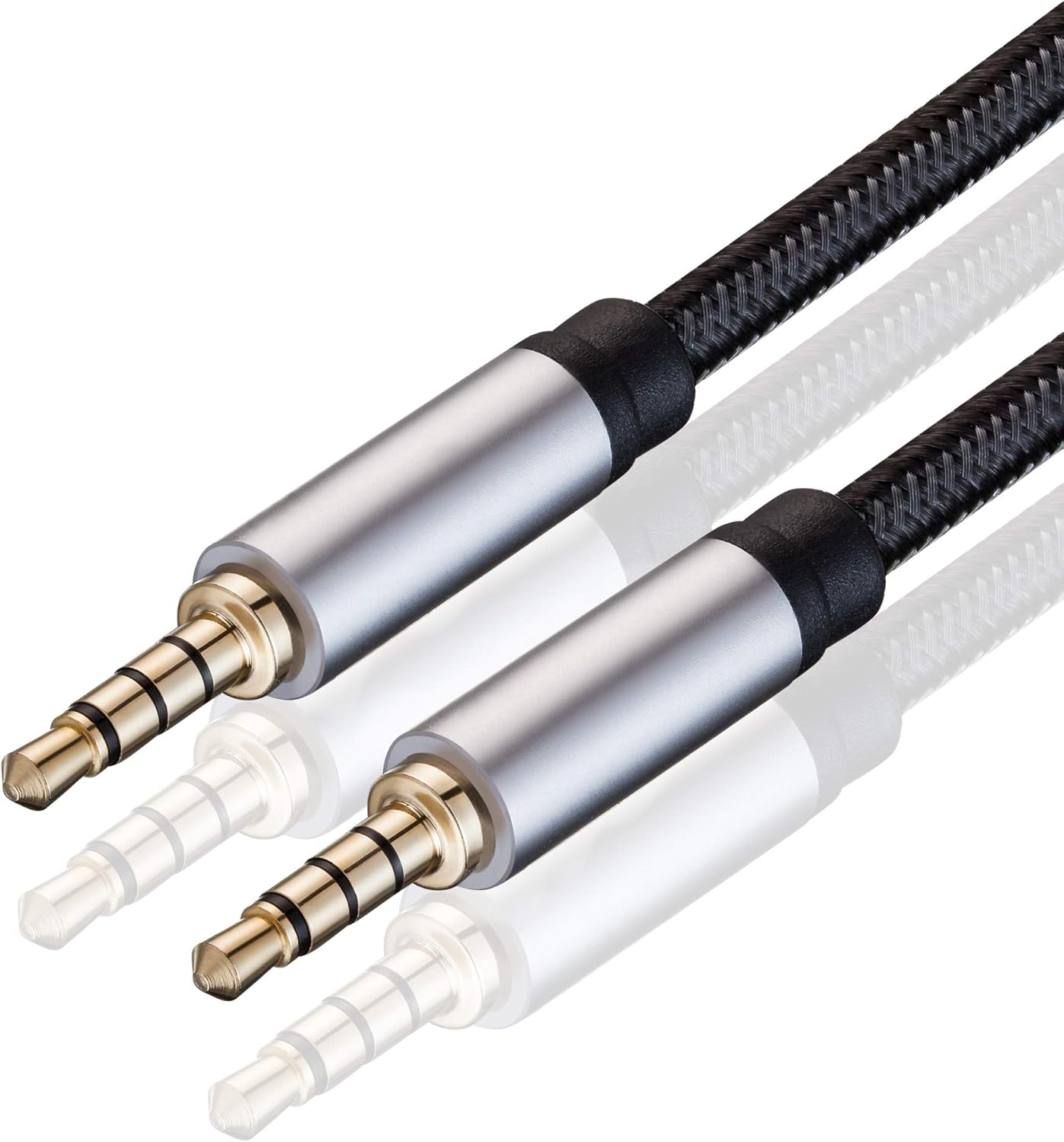 Jelly Tang 3.5mm Nylon Braided Aux Cable - Clear Sound Connection!