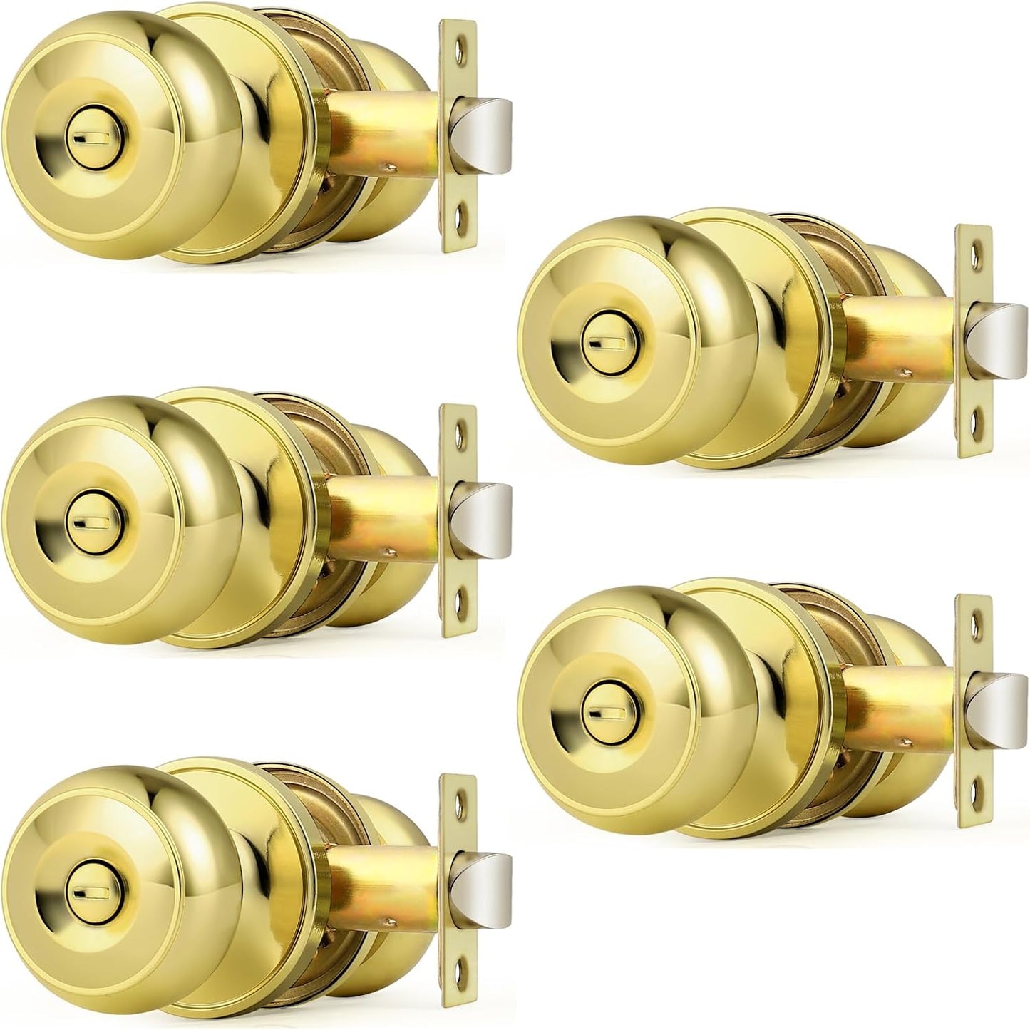 Probrico Interior Door Knobs for Bedroom and Bathroom Privacy