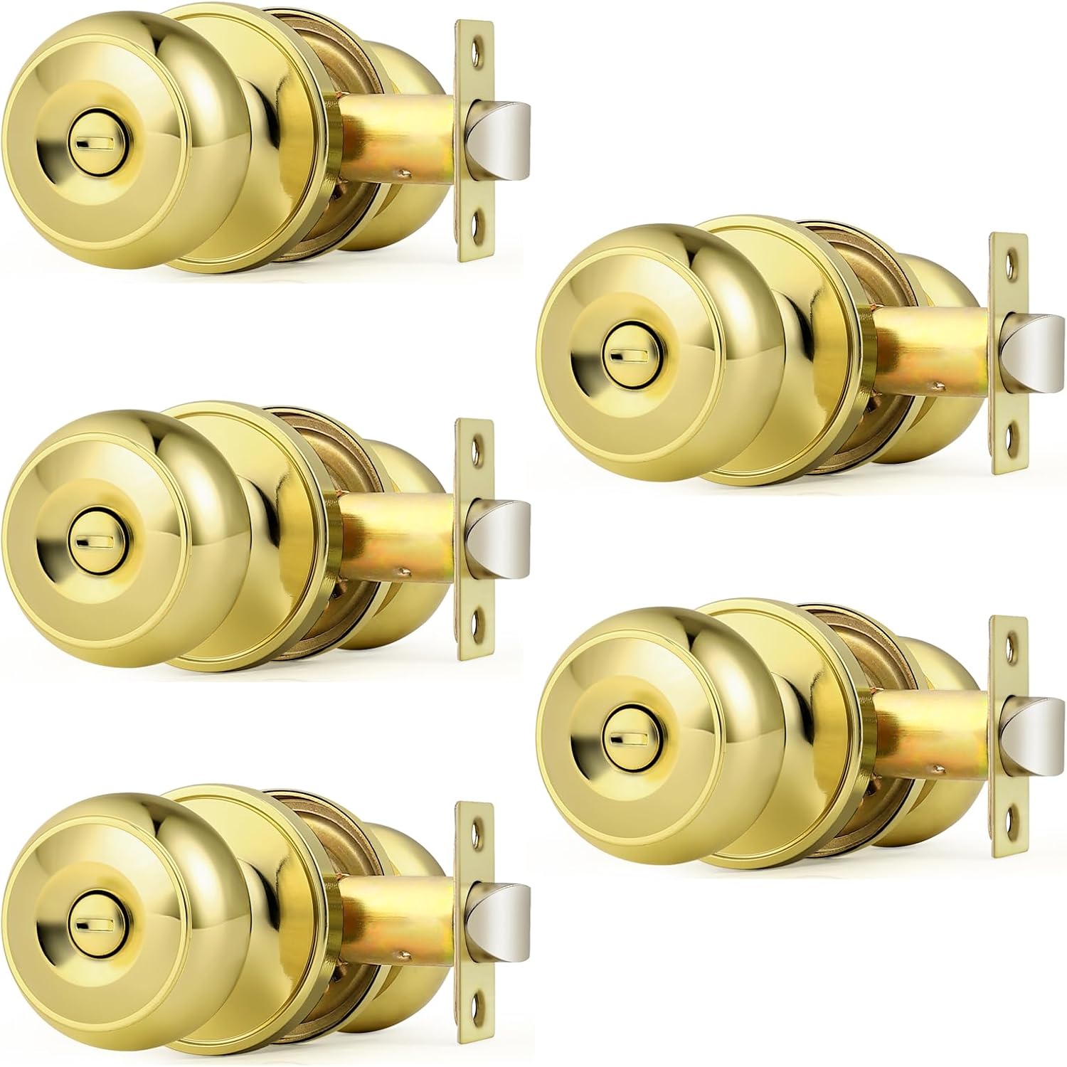 Probrico Interior Door Knobs for Bedroom and Bathroom Privacy