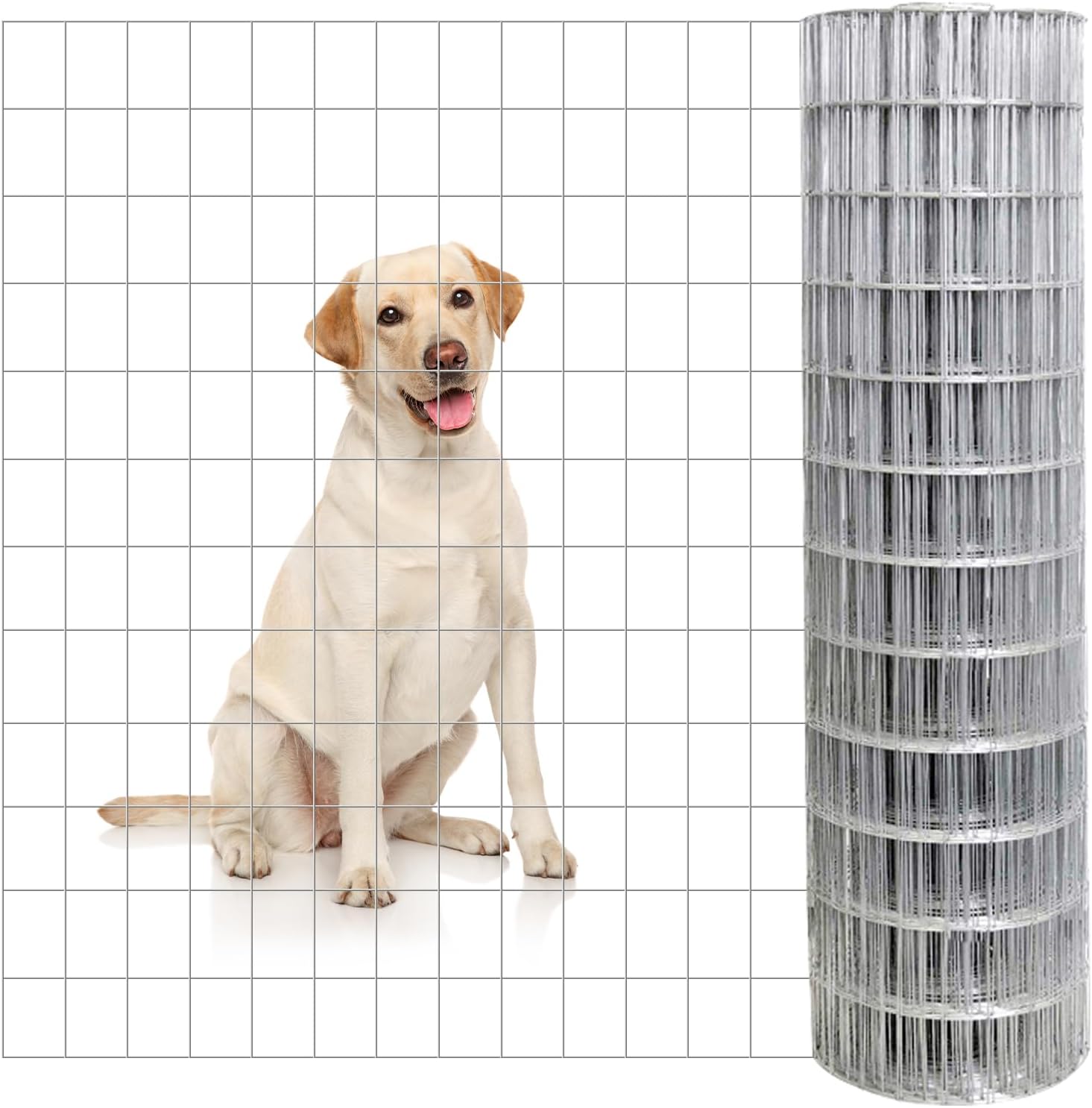6ft 50in Welded Wire Mesh for Chicken Coop and Garden Fencing